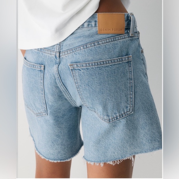 Denim Forum The Ex-Boyfriend Hi Mid Thigh Midi Short Sz:28 - Picture 2 of 7